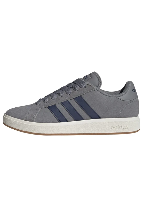 adidas Men's Grand Court Base 00s Shoes, Grey Three/Dark Blue/Off White, 13.5 UK