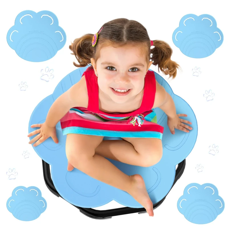 Evie Bee Spinning Chair for Kids, Autism Sensory Equipment, 360° Swivel Toys Wobble, ADHD Kids Swivel Chair for Balance & Coordination Training, Safe Durable Play Spinning Seat for Autism