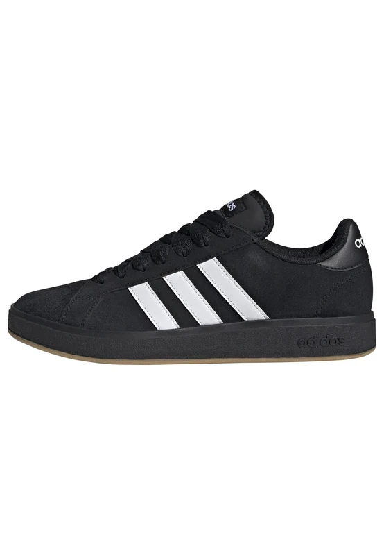adidas Men's Grand Court Base 00s Shoes, core Black/FTWR White/Gum 3, 6 UK