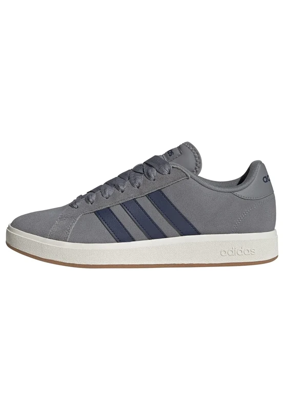 adidas Men's Grand Court Base 00s Shoes, Grey Three/Dark Blue/Off White, 11.5 UK