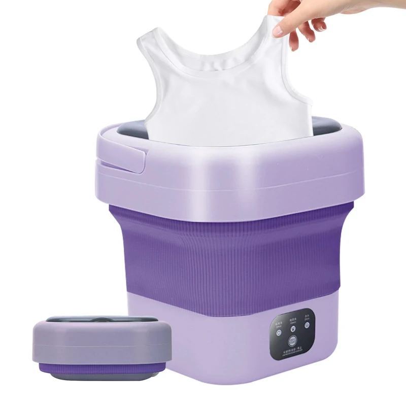 Portable Washing Machine, 9L Washing Machine, Compact Travel Washer, Apartment Washing Machine, Countertop Washing Machine, Washing and Dryer Combo,