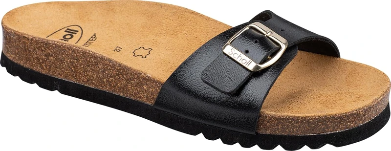 Scholl Women's Estelle Sandal, Black, 8 UK