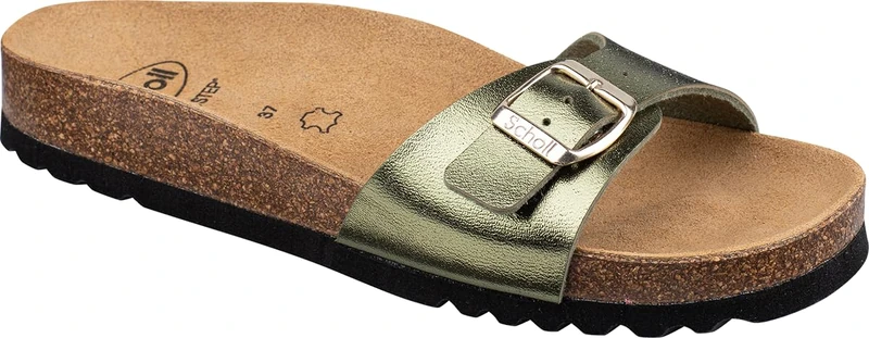 Scholl Women's Estelle Sandal, Green, 8 UK