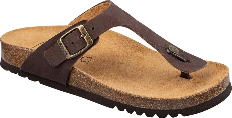 Scholl Women's Nicole Sandal, Dark Brown, 4 UK - Image 1