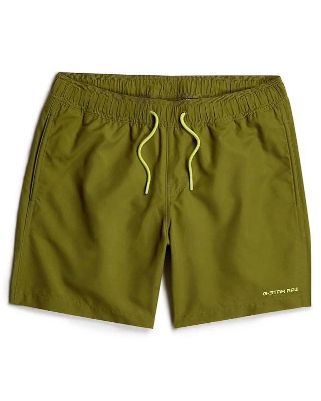 G-Star Men's Dirik Solid Swim Shorts Swim Trunks, Green (Mayfly D26202-a505-g985), L