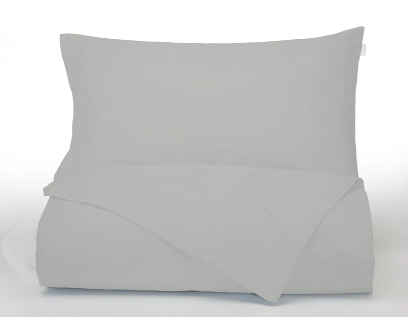 Bianca Plain Dyed Percale Dark Grey