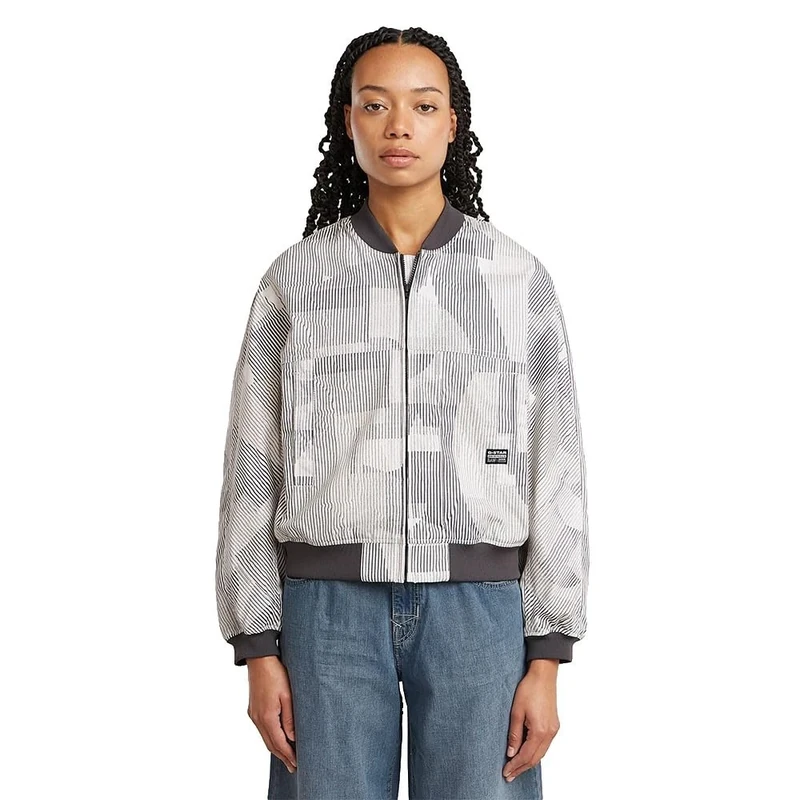 G-STAR Women's Summer Bomber Jackets, Multicoloured (Petrol raw Lines D26004-D386-H066), S
