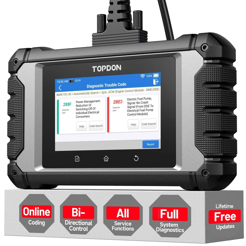 TOPDON ArtiDiag EU-BBA OBD2 Scanner for Mercedes-Benz/BMW/V.A.G ONLY, Car Diagnostic Tool with Bi-Directional Control, ECU Online Coding, All Resets Service Functions