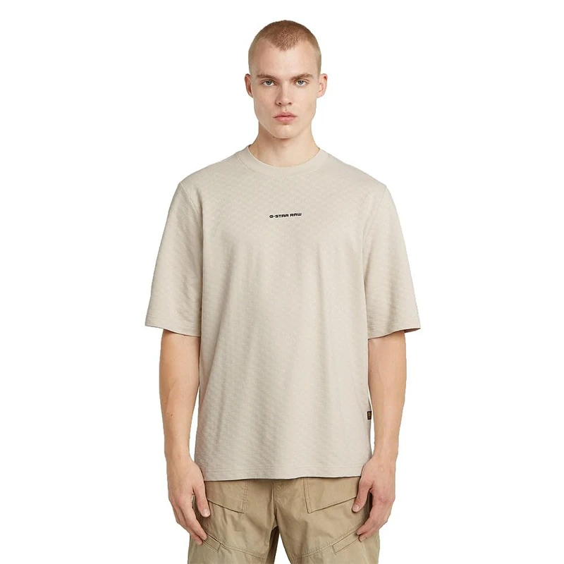 G-STAR Men's Checquard Tweeter 1 Sl T-Shirt, White (Whitebait D26032-d965-1603), XXL