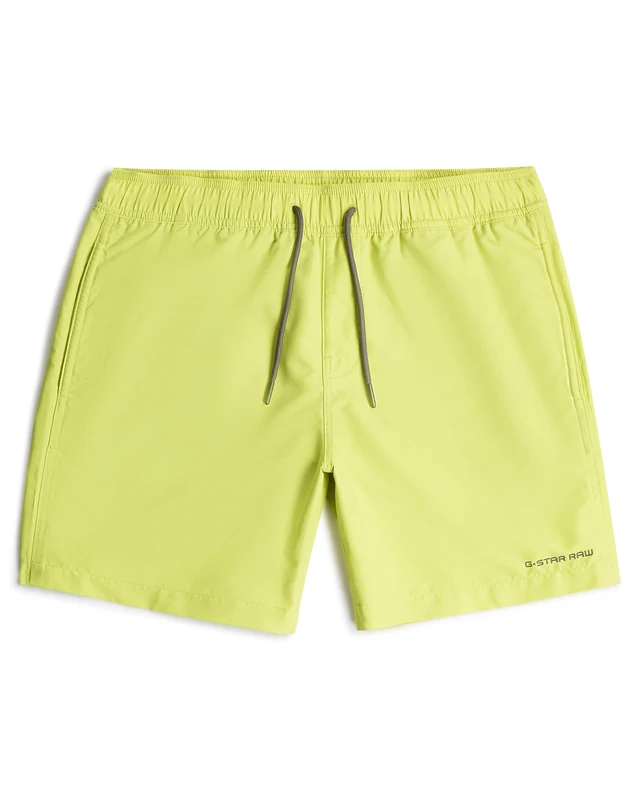 G-Star Men's Dirik Solid Swim Shorts Swim Trunks, Green (Bright Chartreuse D26202-a505-g991), XS