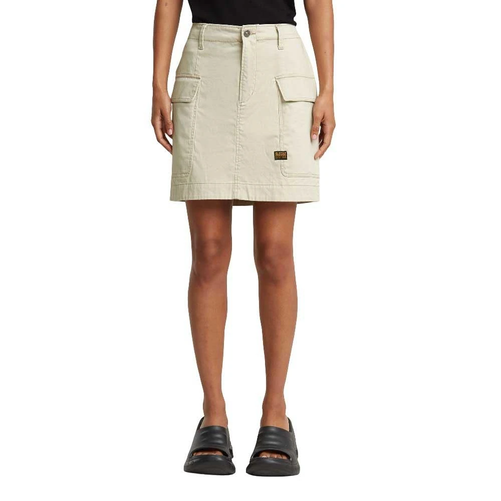 G-STAR Women's Cargo Mini Skirt, Beige (Dk Brick D25235-d715-1214), 24W