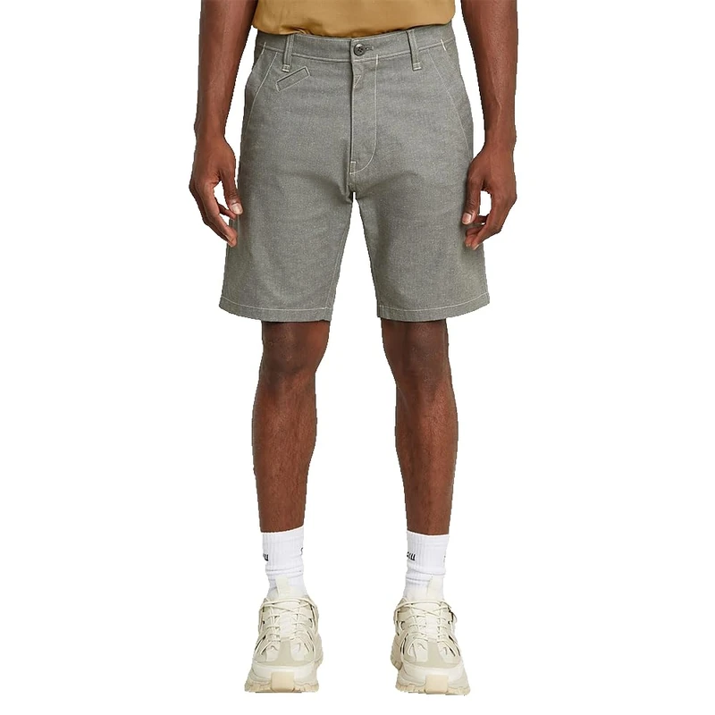 G-STAR Men's Bronson 3.0 Slim Chino Short, Multicoloured (Gs Grey/Milk Dobby D26337-d921-h061), 38W