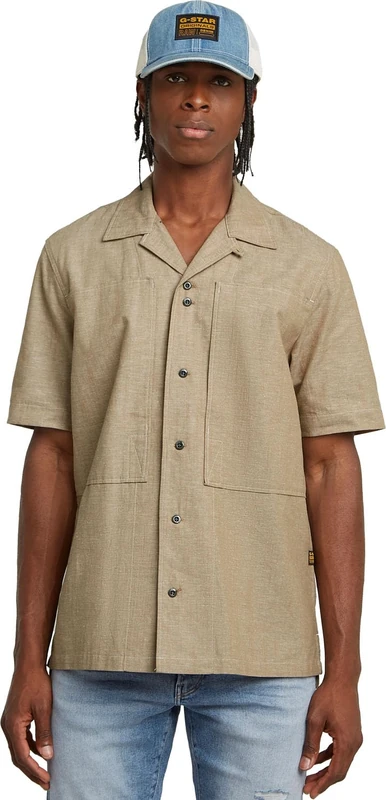 G-STAR Men's Workwear Resort Regular S Shirt, Multicoloured (Toggee/Milk D26190-d914-h051), XS