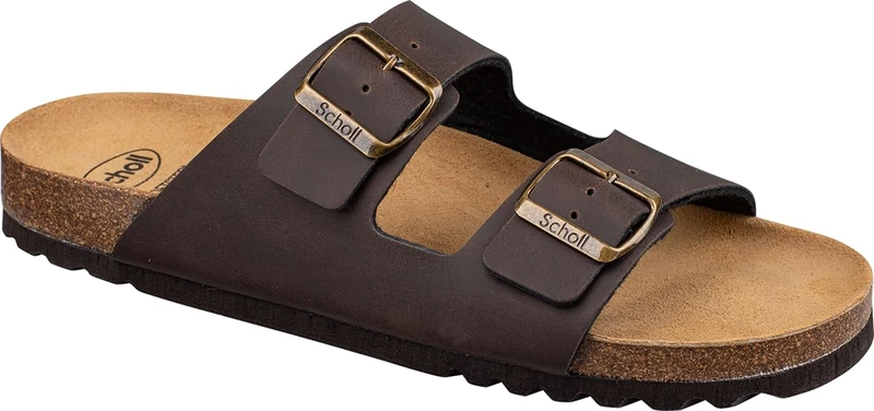 Scholl Men's Julien Sandal, Dark Brown, 6 UK