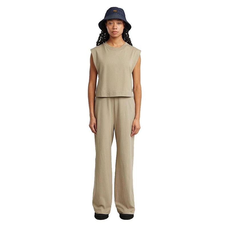 G-STAR Women's Double Layer Wide Leg Jumpsuit, Brown (Light Toggee D26101-B771-C626), S