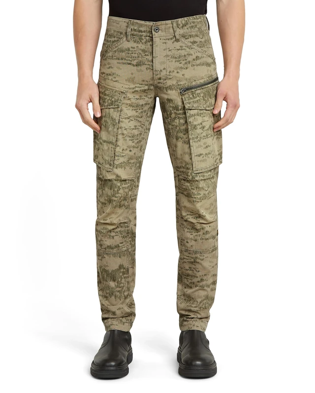 G-STAR Men's Rovic Zip 3D Regular Tapered Pants, Multicoloured (Light Toggee Shadow Camo D02190-d581-h175), 31 W/34 L