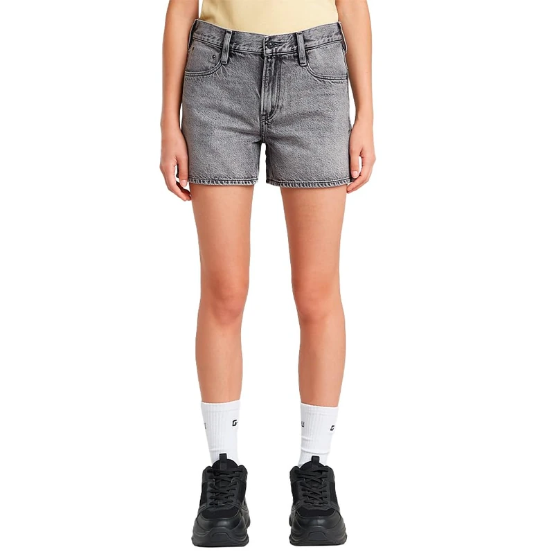 G-STAR Women's Judee Clean Edge Wmn Shorts, Sun Faded Eolith Grey D26272-d933-h142, 32W