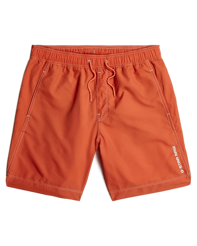 G-STAR Men's Long Swim Shorts Swim Trunks, Red (Lt Antic Red D26207-a505-b439), XL
