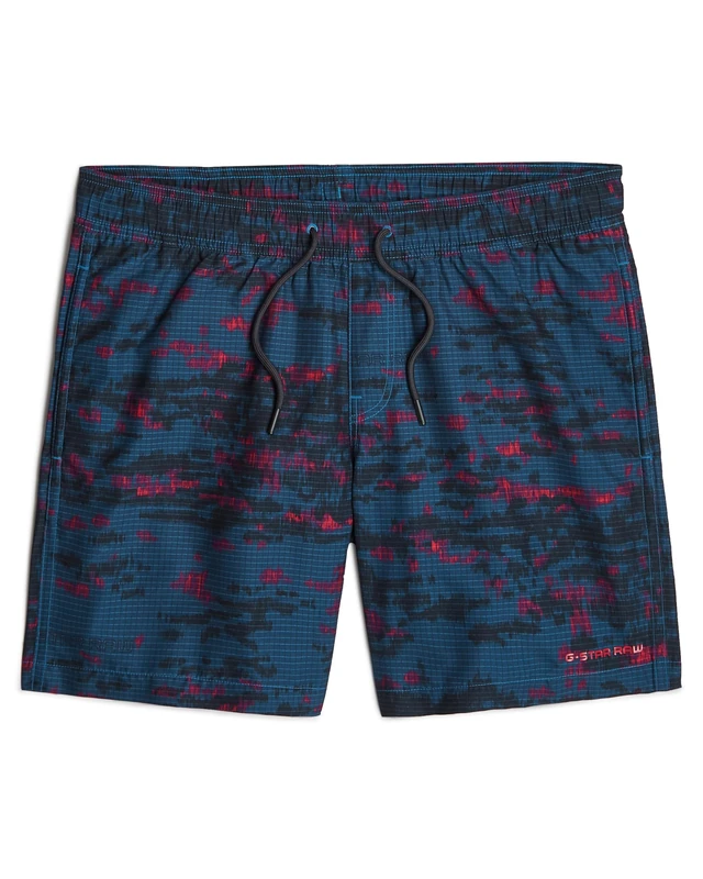 G-STAR Men's Dirik Graphic Swim Shorts Swim Trunks, Multicoloured (Bright Bazooka Shadow Camo D26205-c331-h185), S