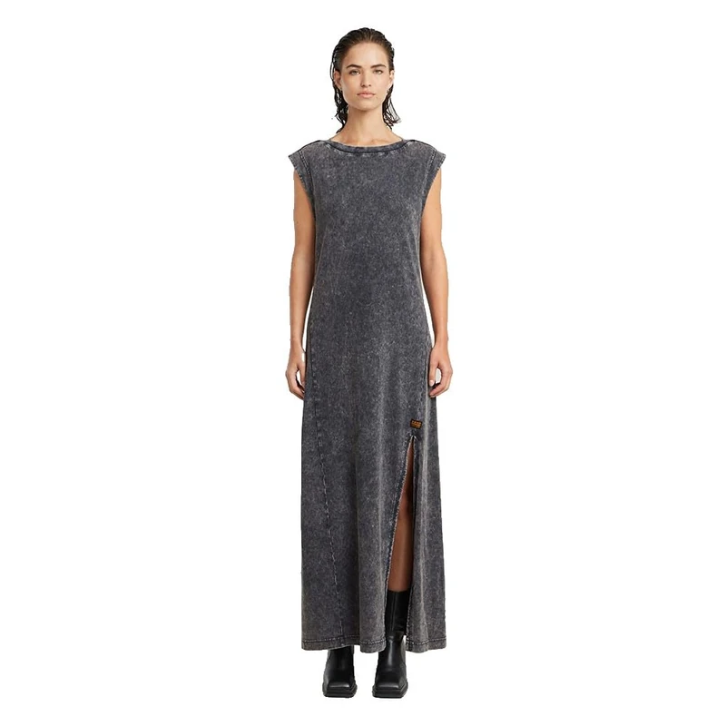 G-STAR Women's Overdyed Maxi Tank Dress Wmn Casual, Grey (Petrol Double Dye D26096-c756-h365), XXS