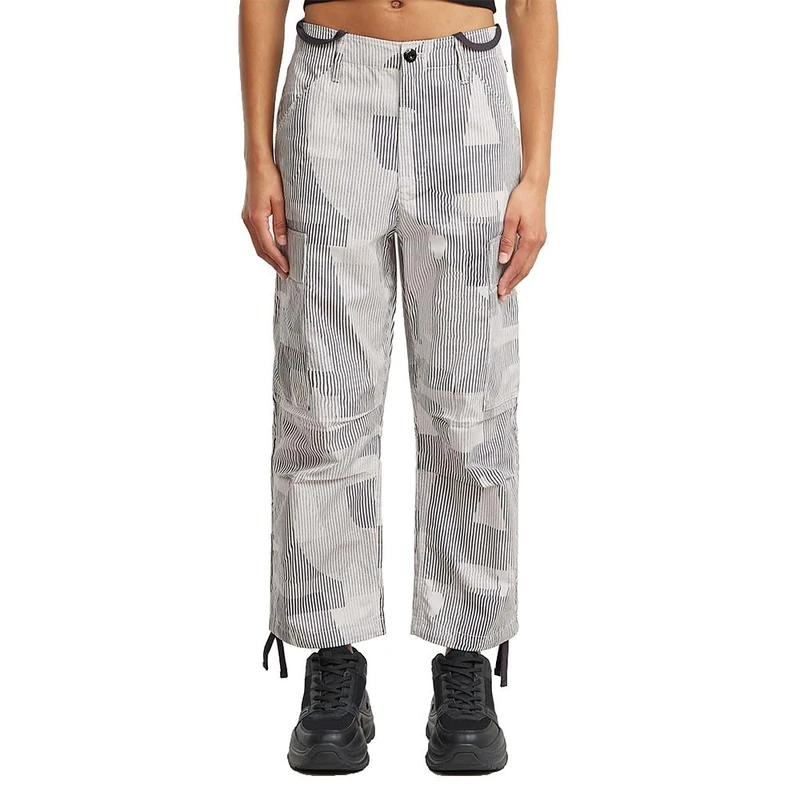 G-STAR Women's Cropped Cargo Trousers, Multicoloured (Petrol Raw Lines D26144-d386-h066), 28 W