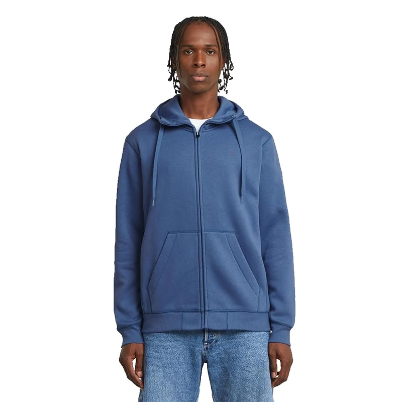 G-STAR Men's Premium Core Hooded Sweater, Dutch Blue D16122-c235-g989, L