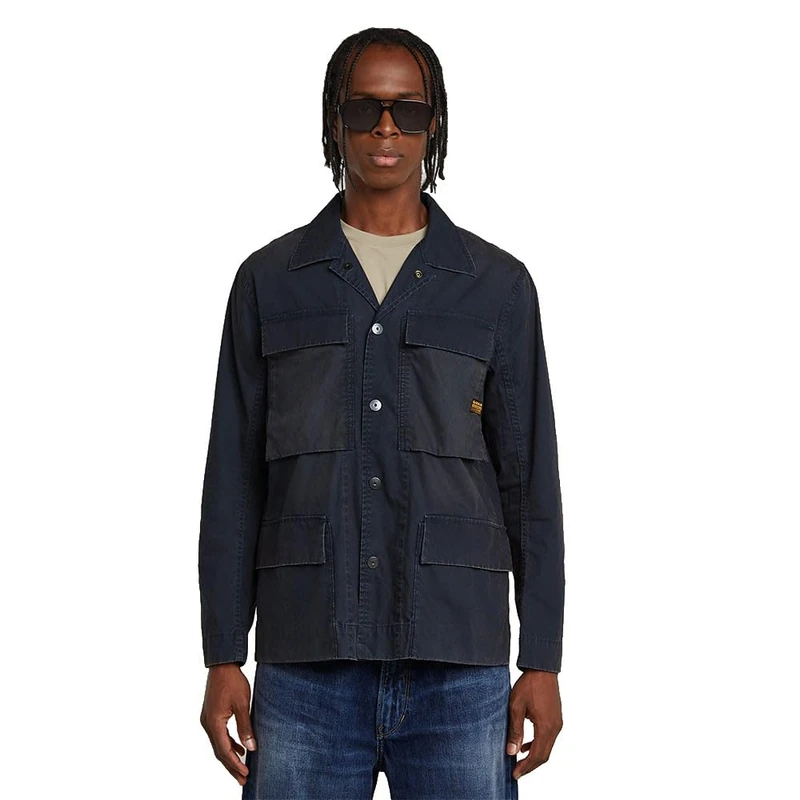 G-STAR Men's 4 Pkt Overshirt, Blue (Salute D26429-D387-C742), L
