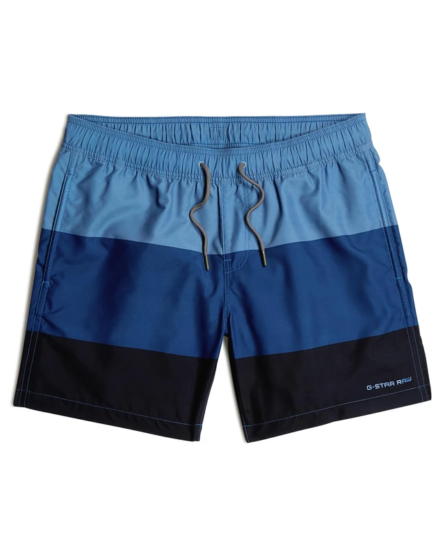 G-STAR Men's Dirik Swim Shorts Trunks, Mehrfarben (Dutch Blue Color Block D26203-C331-H192), XL