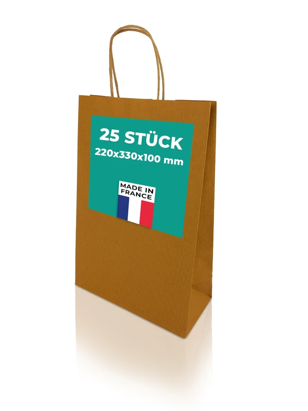 200 h-Green Recycled Paper Carrier Bags 320 x 420 x 150 cm White