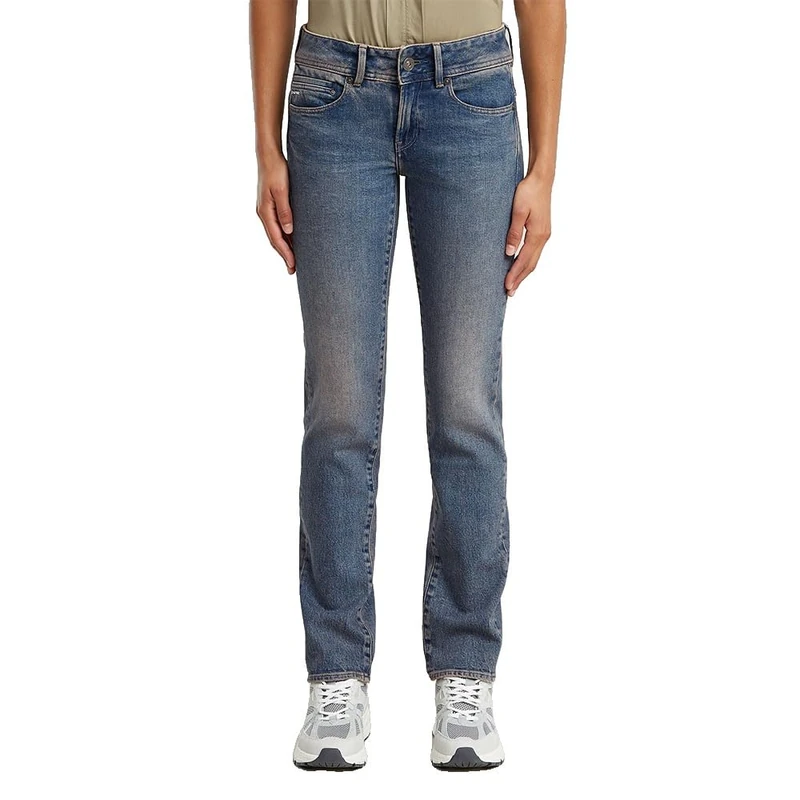 G-STAR Women's Midge Slim Straight Jeans, Blue (Antique Faded Lithium Flame D26424-d503-h072), 31W x 32L