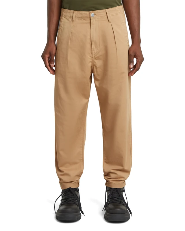 G-STAR, Pleated Chino Relaxed, Brown (Lion Gd D24543-d910-b666), 34W x 36L