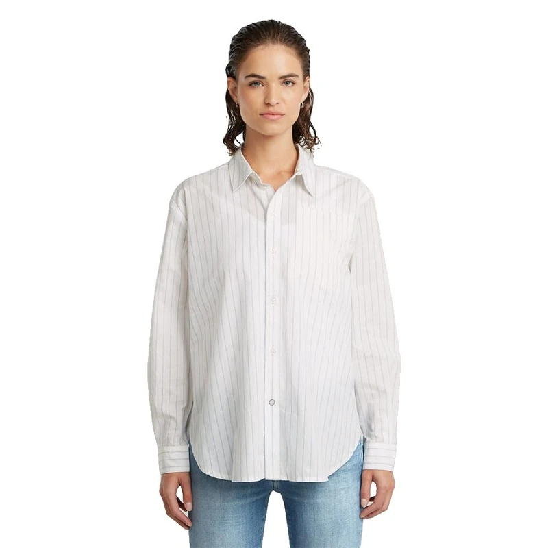 G-STAR Women's Summer Bf Shirt Ls Wmn, Plein Air Claire Stripe D26133-d926-h064, XS