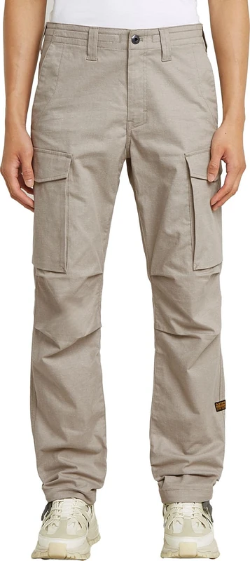 G-Star Core Men's Regular Cargo Trousers, Multicolor (Toggee/Milk Dobby D24309-d921-h062), 32W x 32L