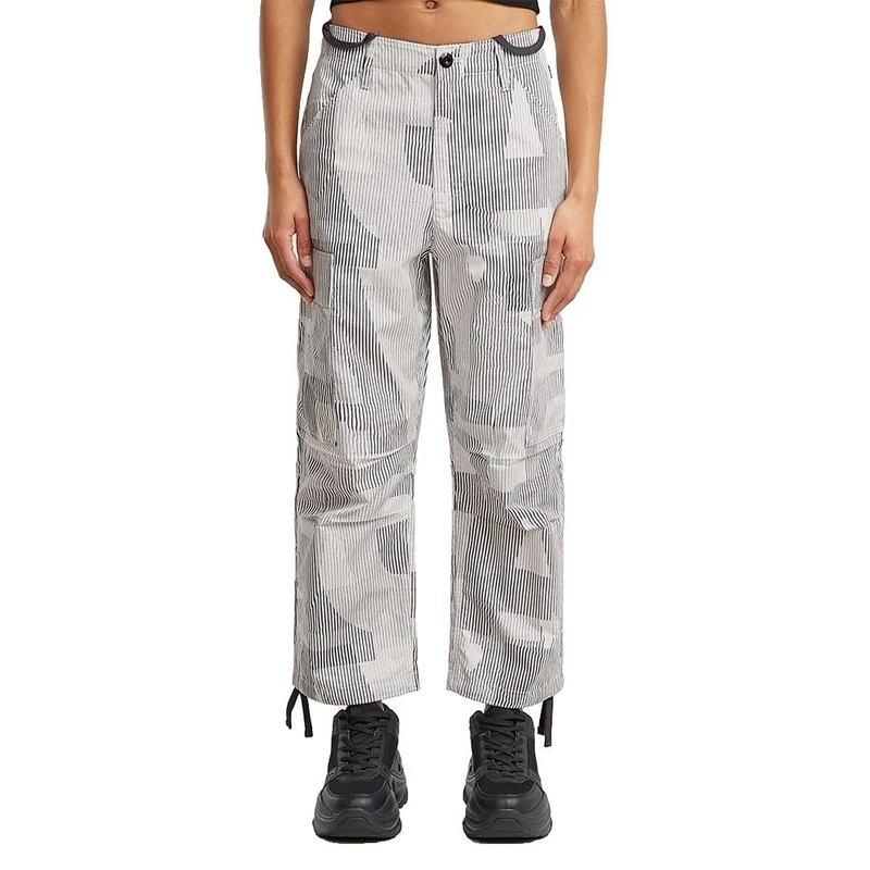 G-STAR Women's Cropped Cargo Pants Wmn, Multicoloured (Petrol Raw Lines D26144-d386-h066), 26 W