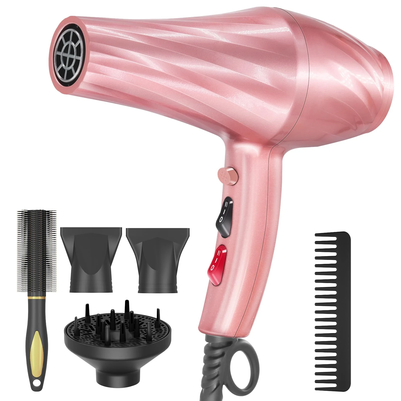 Hair Dryer, Jooayou 3000W Professional Ionic Hairdryers for Women Men, Fast Drying Blow Dryer with Diffuser for Salon Home Travel, Perfect for Gifts