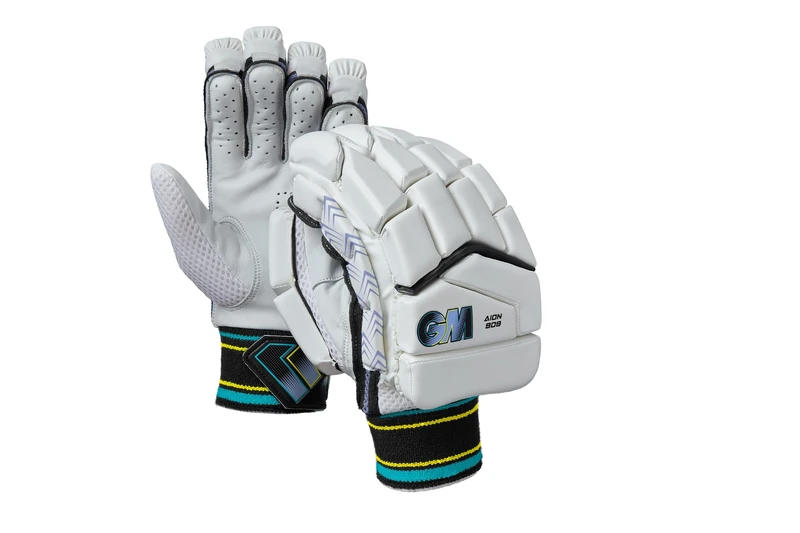 Gunn & Moore GM | Cricket Batting Gloves | Aion 909 | Engineered Offset Finger Splits | Calf Leather Palm | Adult Right Handed | 1 Pair | Approx 480 g per Pair