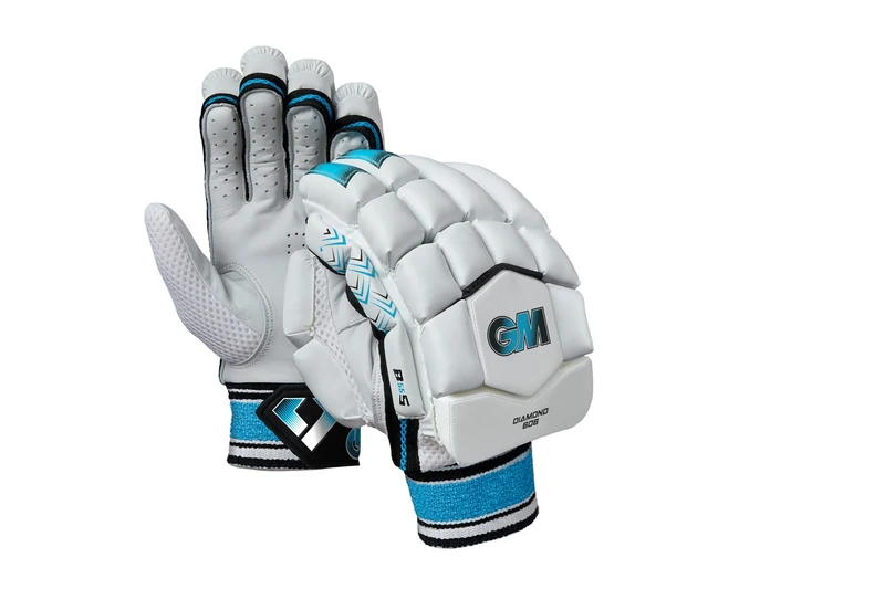 Gunn & Moore GM | Cricket Batting Gloves | Ben Stokes Diamond 606 | Sleek Back of Hand Shape | Calf Leather Palm | Small Adult Right Handed | 1 Pair | Approx 500 g per Pair