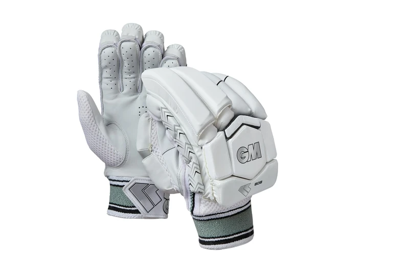 Gunn & Moore GM | Cricket Batting Gloves | 808 | Sleek Back of Hand Shape | Comfort with Protection | Calf Leather Palm | Youths Right Handed | 1 Pair | Approx 360 g per Pair