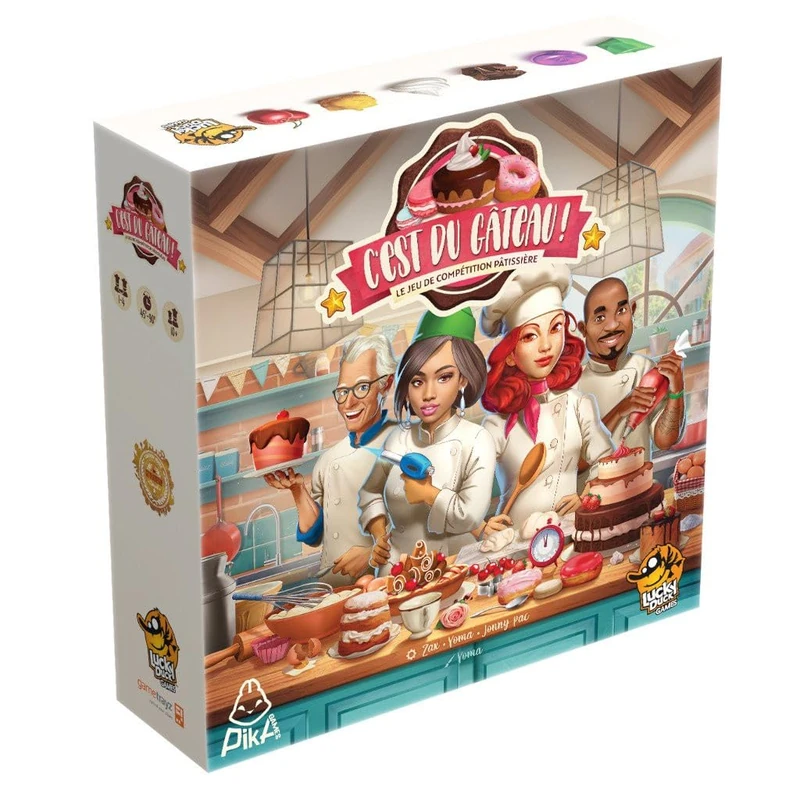 Lucky Duck Games - C'est du Gateau - Deluxe Version, Board Game, Board Game, From 10 Years, 1 to 4 Players, 45-90 Minutes
