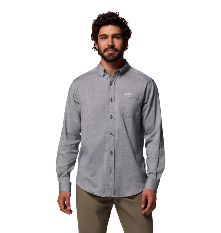 Columbia Mens Rapid Rivers II Long Sleeve Shirt, Collegiate Navy Oxford, 4X