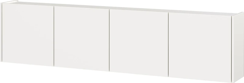 Germania 1018-84 GW-Piana multi-purpose cupboard, in white, with door damping, 183 x 45 x 25 cm (WxHxD)