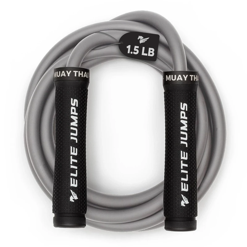 Muay Thai 3.0 Weighted Jump Rope for Men & Women - Professionally Designed for High-Intensity Training | MMA & Fitness Jump Rope - Full Body Workout Weighted Rope