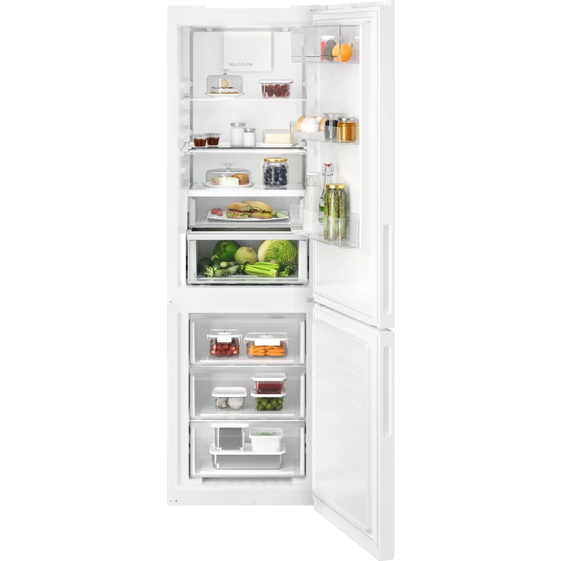 AEG Series 7000 Freestanding Fridge Freezer ORC7P321DW, 187 cm, TwinTech No Frost, 225/103 Litres Cooling/Freezer Capacity, 187x595x664 mm, Humidity and TouchControl, GreenZone+ drawer