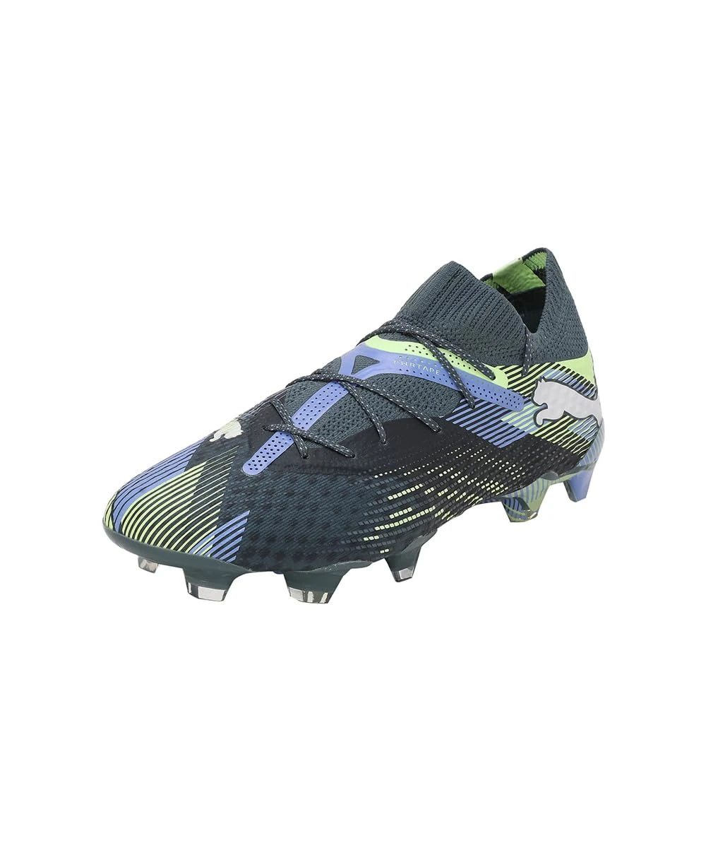 PUMA Future 7 Ultimate Womens Firm Ground Football Boots Grey/White/Green 4