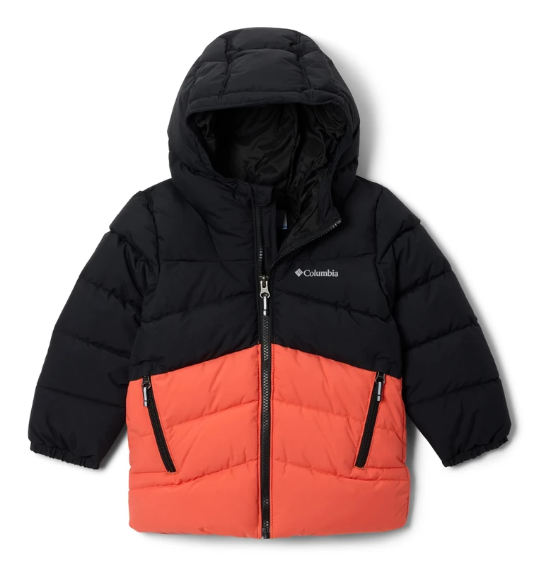 Columbia Youth Boys Arctic Blast 2 Jacket, Ski Jacket, Black/Zing, M