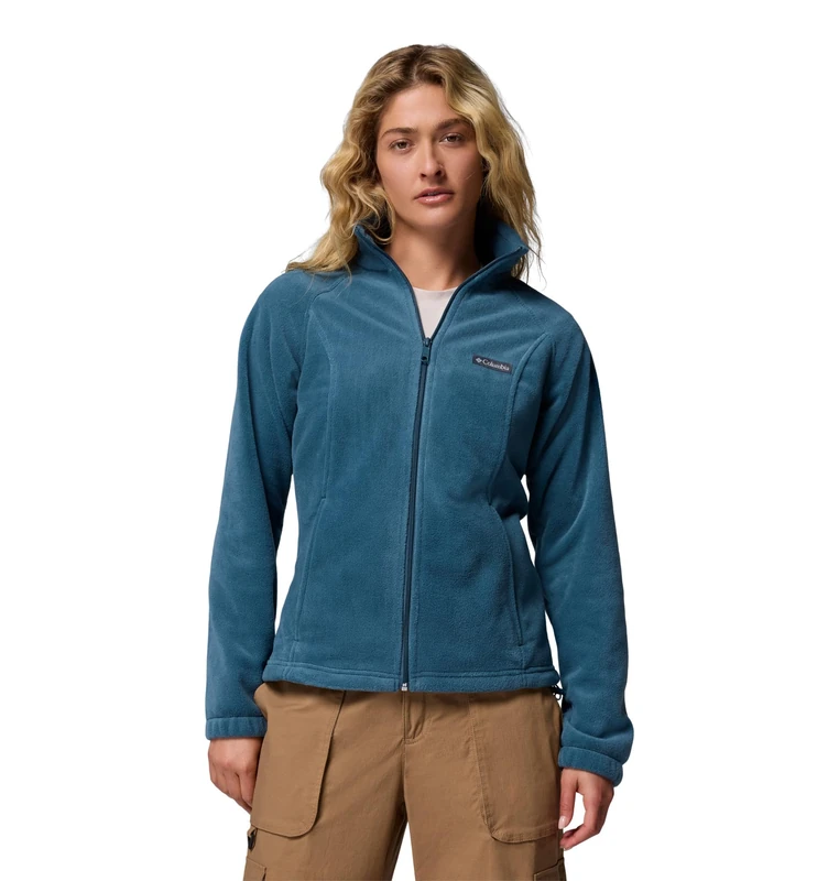 Columbia Women's Benton Springs Full Zip, Full Zip Fleece Jacket, Everblue, XL