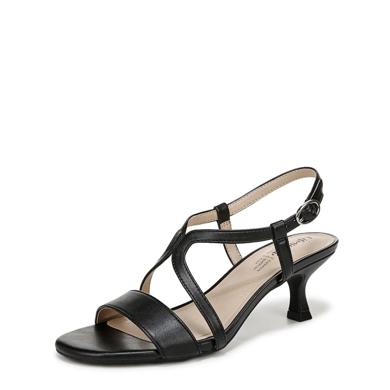 LifeStride Women's Nolita Heeled Sandal, Black, 3 UK