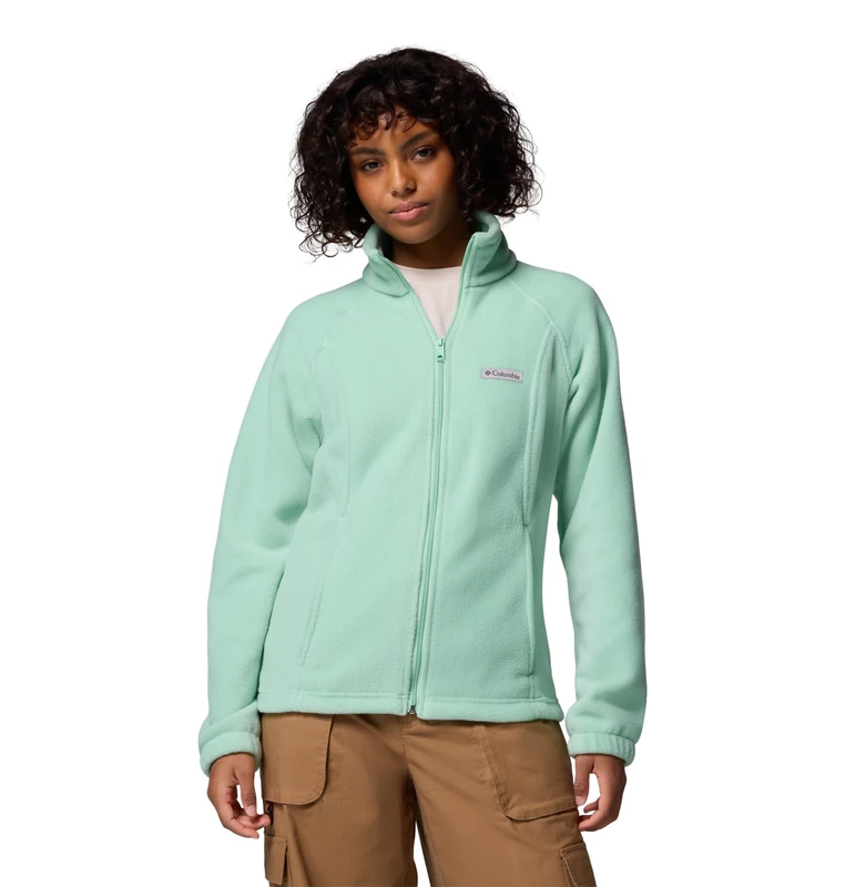 Columbia Womens Benton Springs Full Zip Fleece Jacket, New Mint, 3X