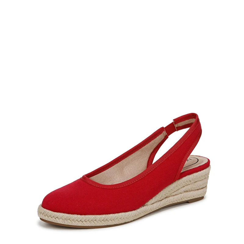 LifeStride Women's Kayden Wedge Sandal, Fire Red, 3.5 UK