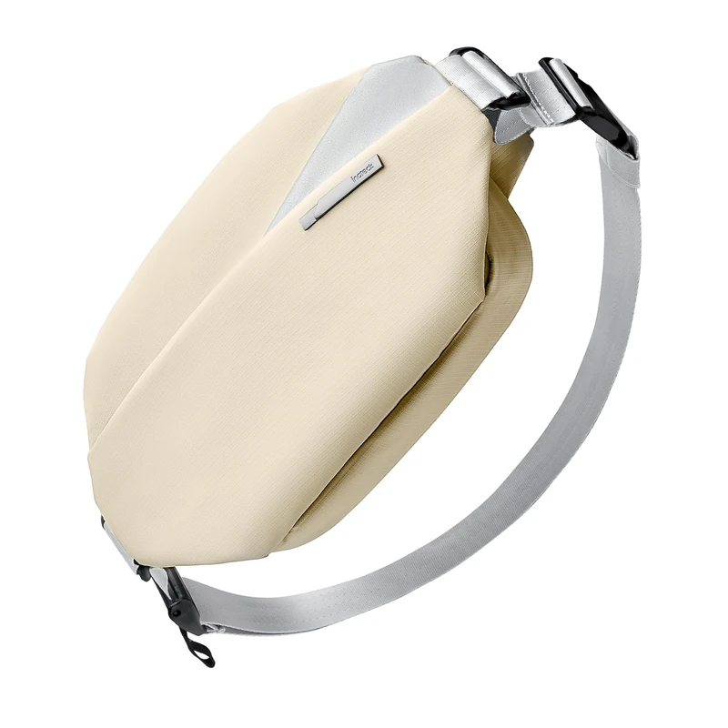 Inateck Compact Bum Bag 4L, Stylish Sling Bag Men Women Waterproof Chest Bags Shoulder Bag Shoulder Bag Crossbody Bag for Travel School Hiking, beige, XXX-Large, Casual